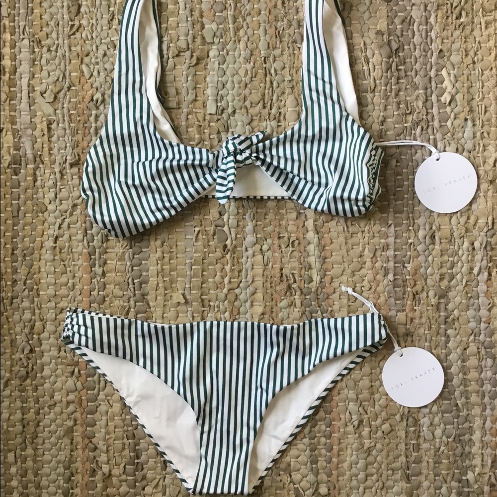 👙Tori Praver Bikini SET Stripe Raven+Caila - Picture 3 of 11